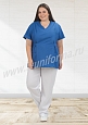 Блуза медицинская женская арт. М-40-11-ТС (size +) - 1