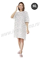 Сорочка женская для пациента на завязках арт. ТР-30-06-БЗ - 1