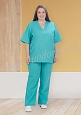 Костюм медицинский унисекс бязь ГОСТ арт. ПВ-02-24-БЗ (size +) - 1