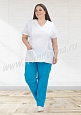 Блуза медицинская женская арт. М-40-10-ТС (size +) - 1
