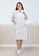 Халат медицинский женский арт. М-20-52-ТС (size +) - 1