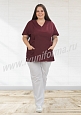 Блуза медицинская женская арт. М-40-11-ТС (size +) - 2