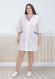 Халат медицинский женский арт. М-20-43-ТС (size +) - 2